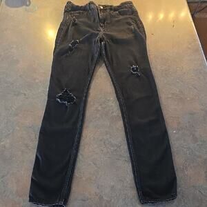 Hollister's‎ Distressed Black Jeans Size 27 X 32